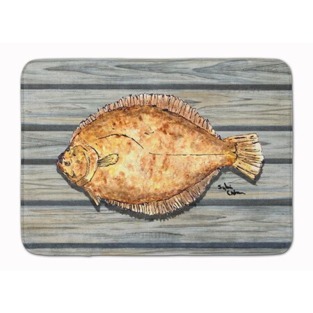 Carolines Treasures Fish Flounder Machine Washable Memory Foam Mat 8495-RUG